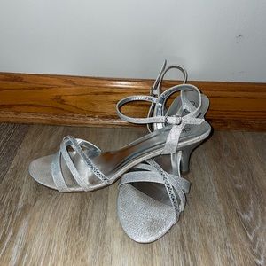 Silver Sparkly Heels